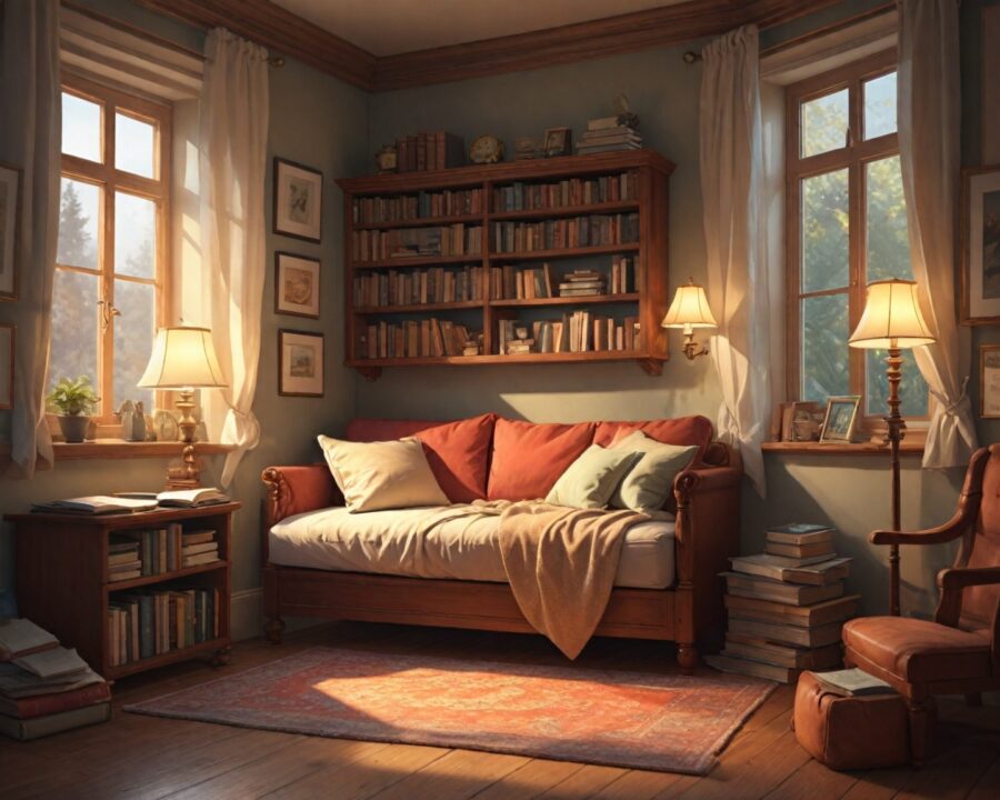 Como montar um ambiente de leitura aconchegante em casa