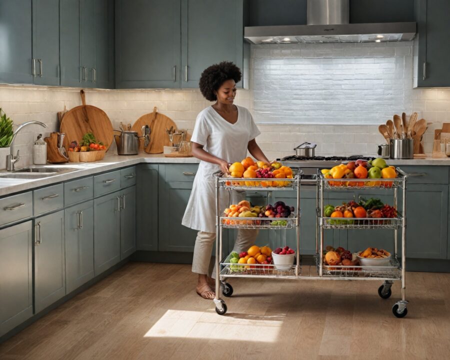 Dicas práticas para organizar sua cozinha com carrinhos de serviço