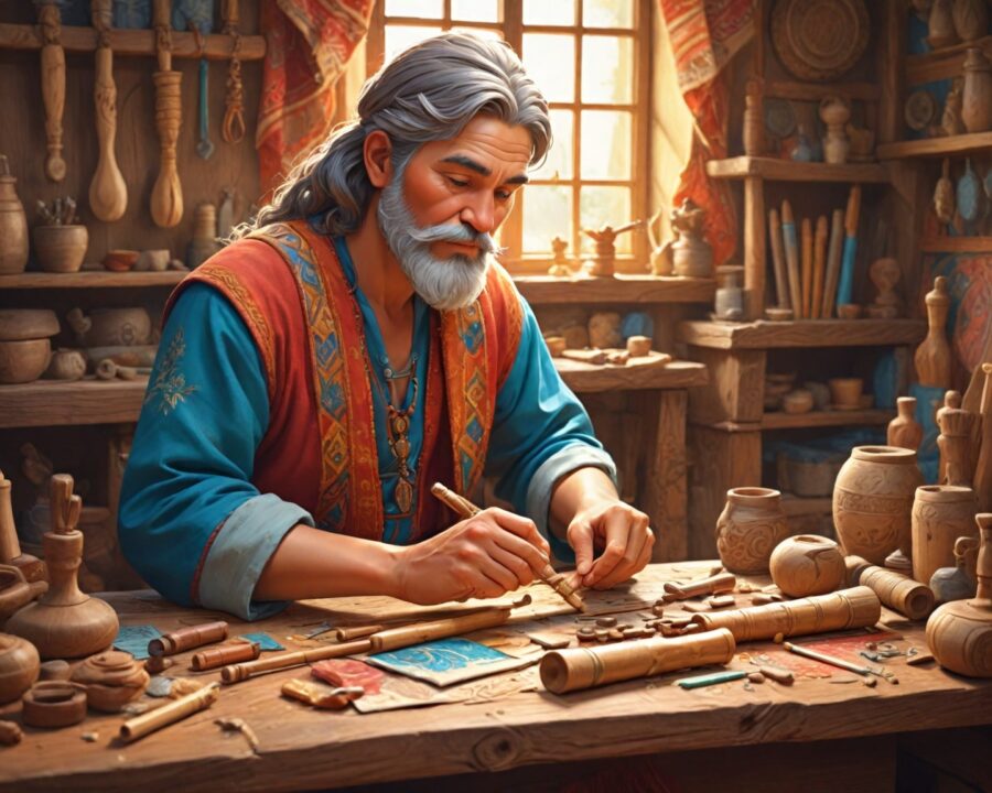 como é feita a fabricação manual de instrumentos indígenas