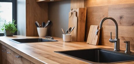 como transformar sua cozinha com bancadas de madeira