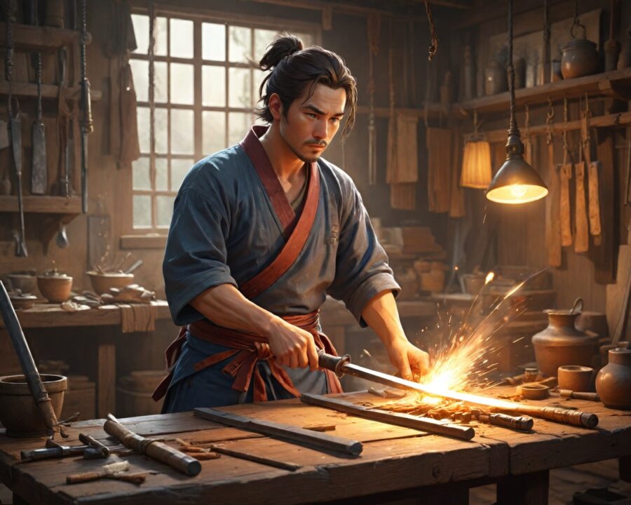 A história fascinante da fabricação de sabres japoneses