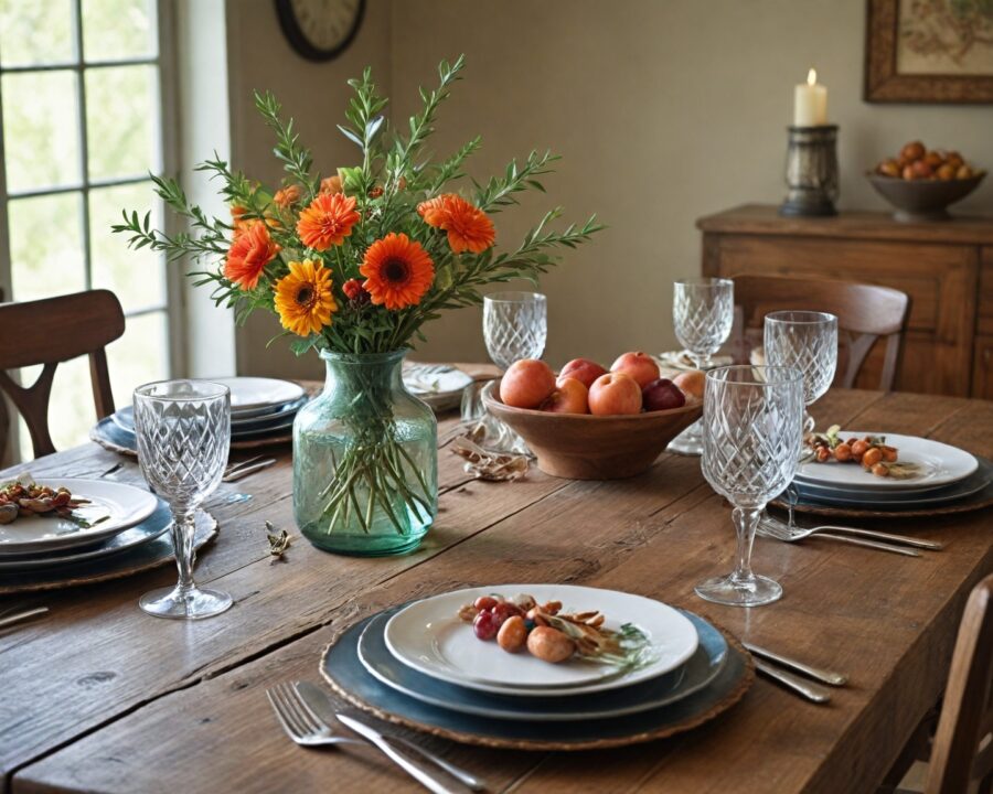 como decorar sua sala de jantar com elementos rústicos e elegantes