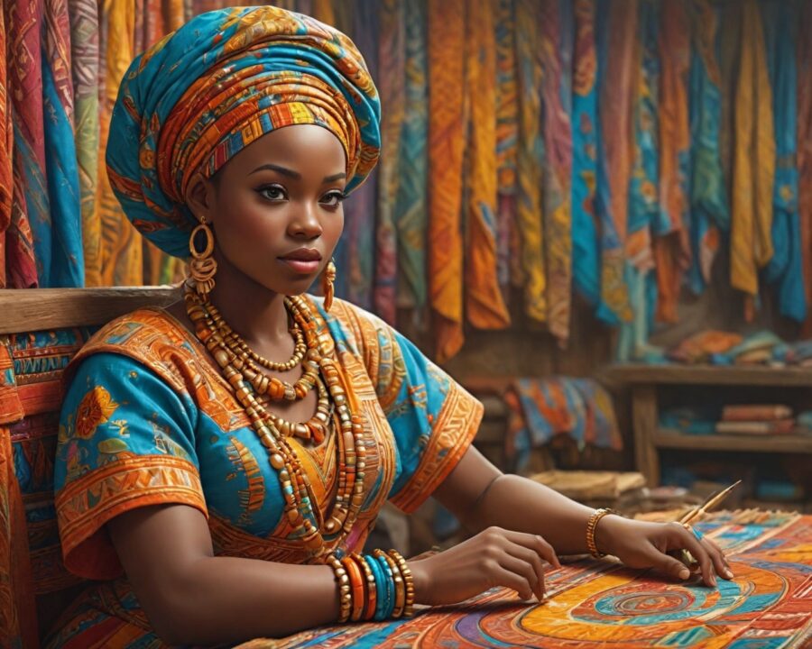 A história da fabricação de tecidos africanos tradicionais