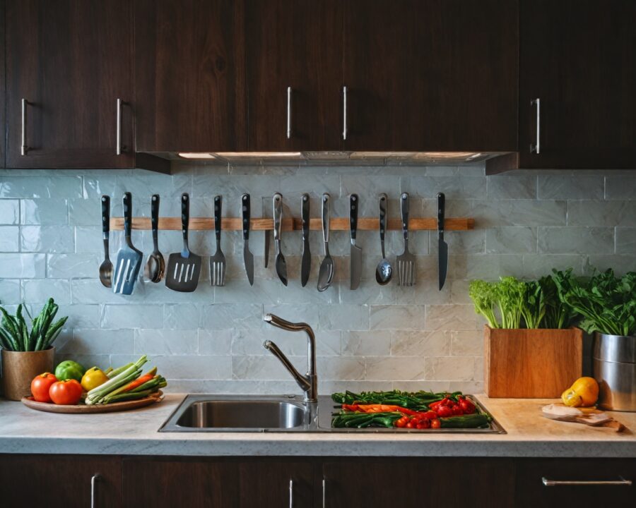 como integrar facas de chef na decoração da cozinha