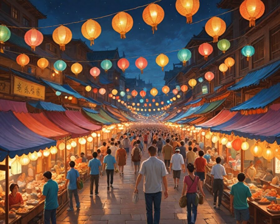 melhores mercados noturnos para explorar na Ásia