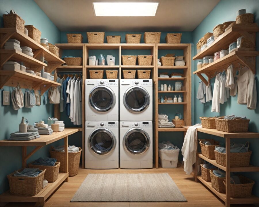 Dicas para montar uma lavanderia compacta e funcional