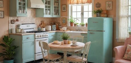 As melhores opções de móveis retrô para cozinhas charmosas