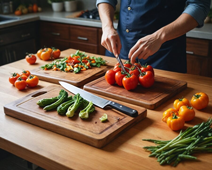 tábuas de corte: vantagens da madeira e do plástico