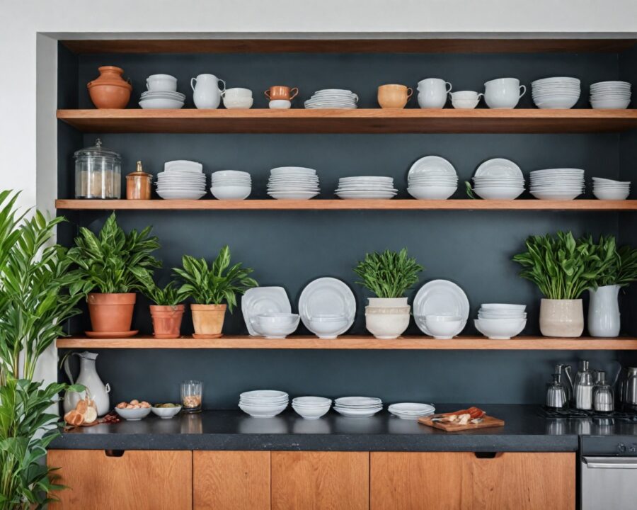Como decorar cozinhas com prateleiras abertas: guia completo