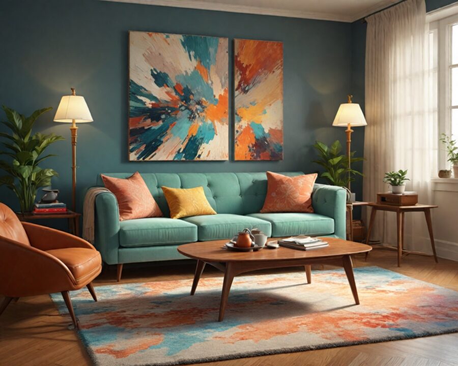 Como integrar móveis retrô na decoração contemporânea