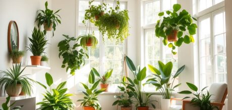 Plantas na Decoração de Interiores e Saúde