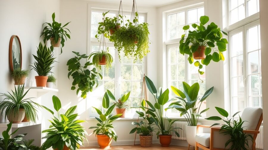 Plantas na Decoração de Interiores e Saúde